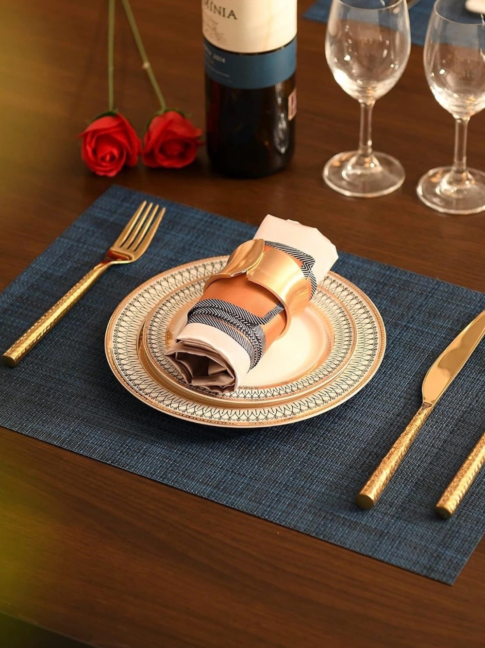 Set of Four Placemats - Blue